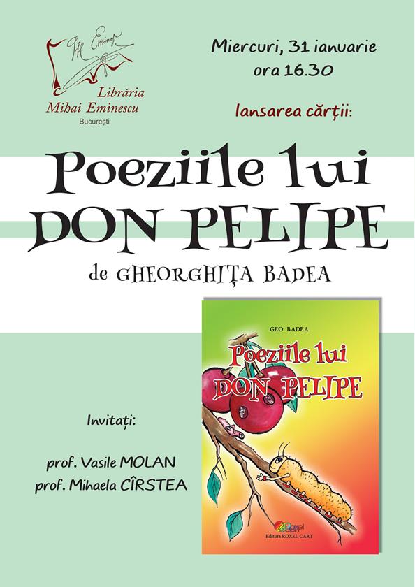 Lansarea cartii Poeziile lui Don Pelipe